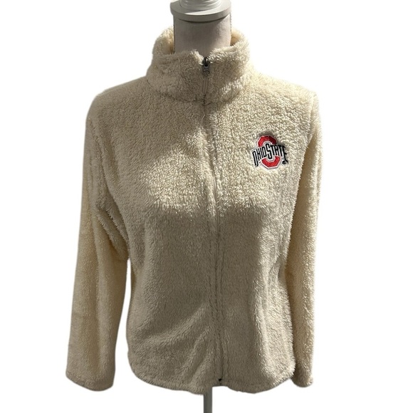 {Gen. 2} Juniors Ohio State Buckeyes Fleece Full Zip Jacket - Picture 1 of 3